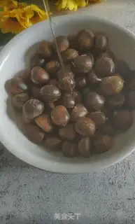 Make Sugar roasted chestnuts step 1