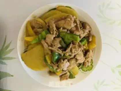 Make Potato fried meat step 11