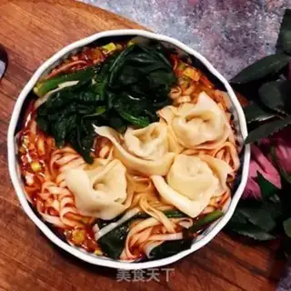 Make Spinach soup noodles step 8