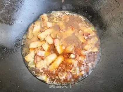 Make Five flowers and tofu step 5