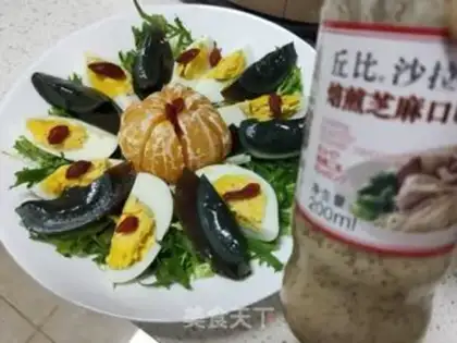 Make Two eggs and two salads step 8