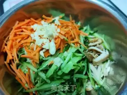 Make Chicken silk peel step 4