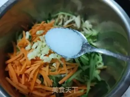 Make Chicken silk peel step 5