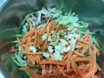 Make Chicken silk peel step 6