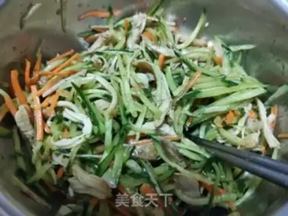 Make Chicken silk peel step 7