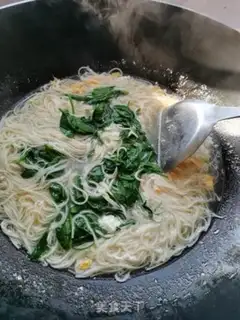 Make Peas seeded egg noodles step 9