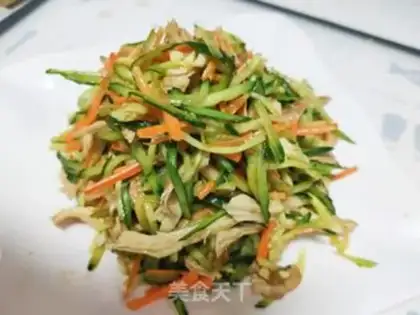 Make Chicken silk peel step 9