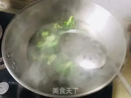 Make Home burning broccoli step 3
