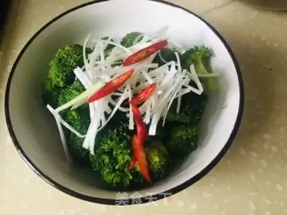 Make Home burning broccoli step 6