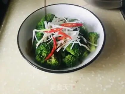 Make Home burning broccoli step 8