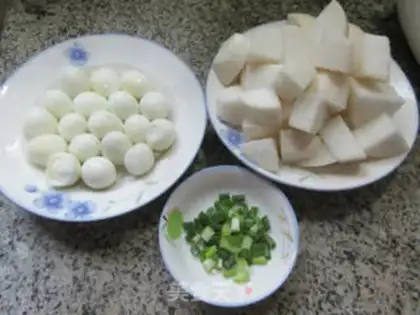 Make Tiger-skinned quail radish step 0