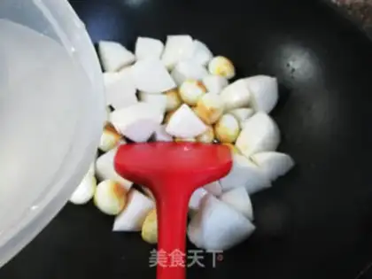 Make Tiger-skinned quail radish step 2