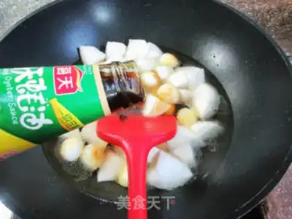 Make Tiger-skinned quail radish step 4
