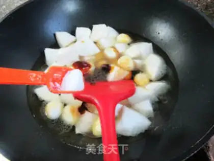 Make Tiger-skinned quail radish step 5