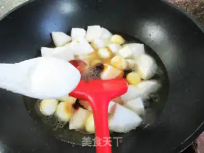 Make Tiger-skinned quail radish step 6