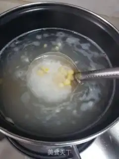 Make Corn egg porridge step 5