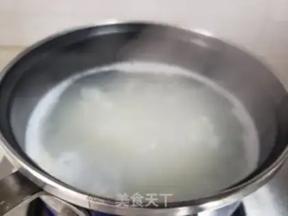 Make Corn egg porridge step 6