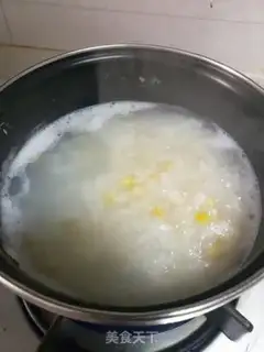 Make Corn egg porridge step 7