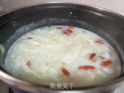 Make Corn egg porridge step 8