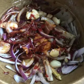 Make Spicy black fish tofu step 4