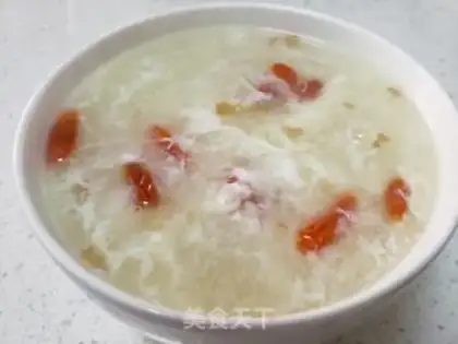 Make Corn egg porridge step 10