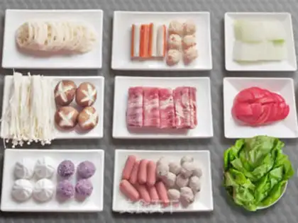 Make Seven hot pots step 1