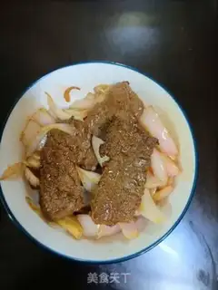 Make Onion fried steak step 7