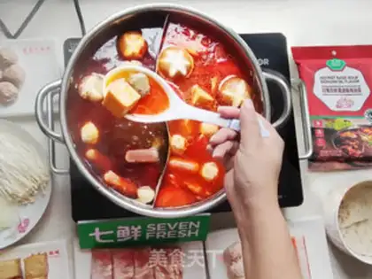 Make Seven hot pots step 5