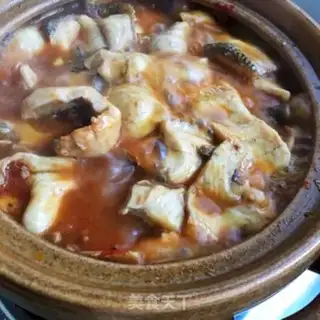 Make Spicy black fish tofu step 11