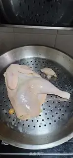Make A steamed chicken step 6