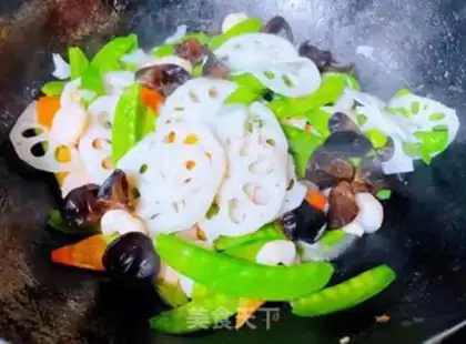 Make Dutch beans, wooden carrot shrimp step 9