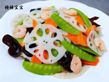 Make Dutch beans, wooden carrot shrimp step 10