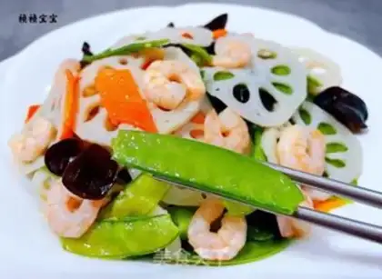Make Dutch beans, wooden carrot shrimp step 15