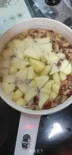 Make Apple sprouts, black sugar, rice porridge step 1