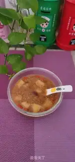 Make Apple sprouts, black sugar, rice porridge step 5