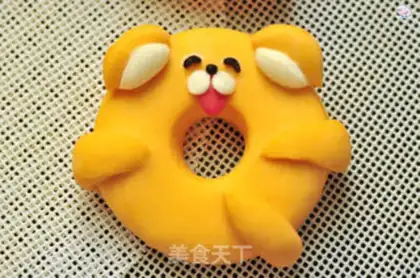 Make Tiger donut buns step 14