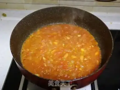 Make Chicken sauce corset pasta step 7