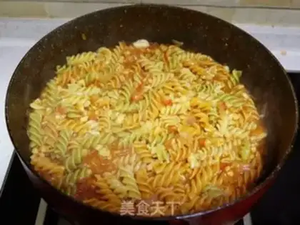 Make Chicken sauce corset pasta step 10