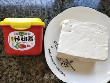 Make Korean chili tofu step 0
