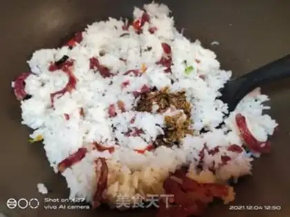 Make Sausage fried rice step 5
