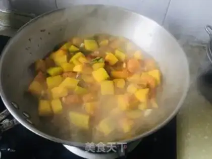 Make Pumpkin soup noodles step 5