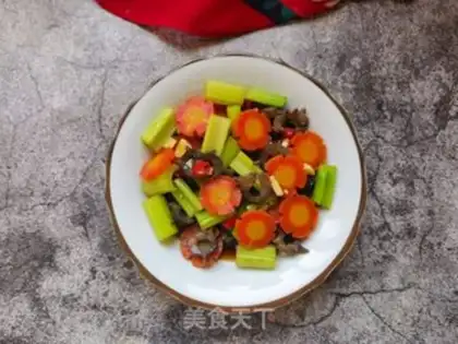 Make Carrot celery with sea cucumber step 9
