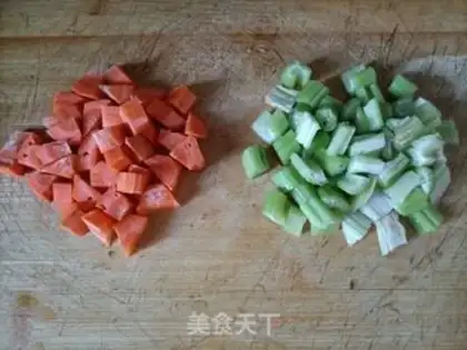 Make Celery with peanuts step 1