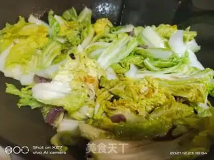 Make Sausage fried doll food step 5