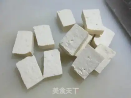 Make Egg dumpling tofu spinach step 2