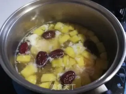 Make Cinnamon date apple boiled eggs step 3