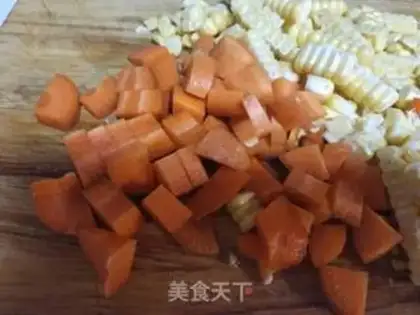 Make Carrot corn paste step 0