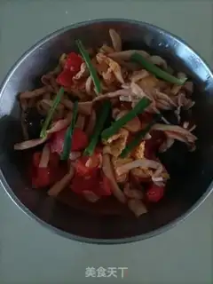 Make Platinum tomato fried eggs step 16