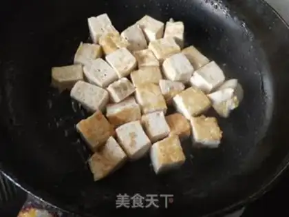 Make Shrimp tofu step 1