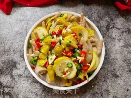 Make Lemon with pepper chicken claws step 14